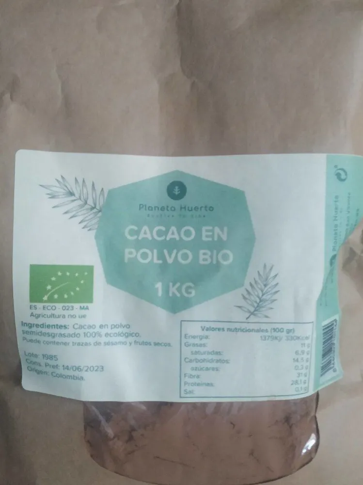 Cacao en polvo bio