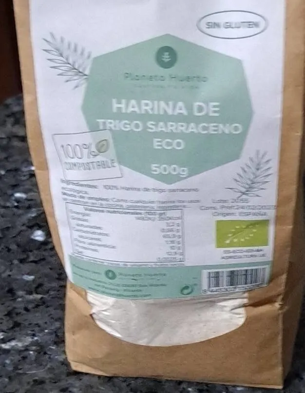 Harina de trigo sarraceno eco planeta huerto