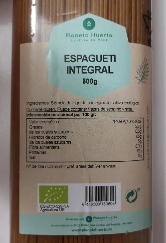 Spaguetti integral