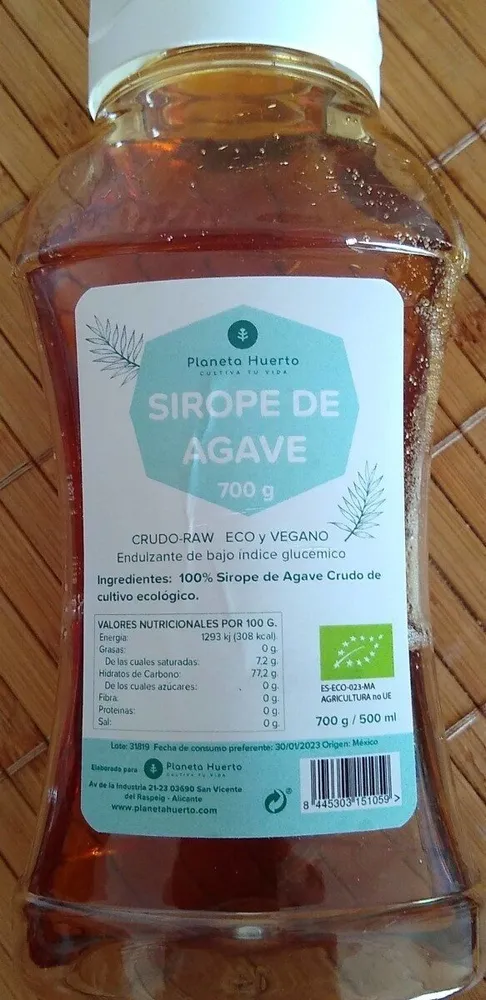 Sirope de agave