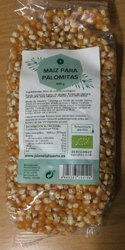 Maíz para palomitas