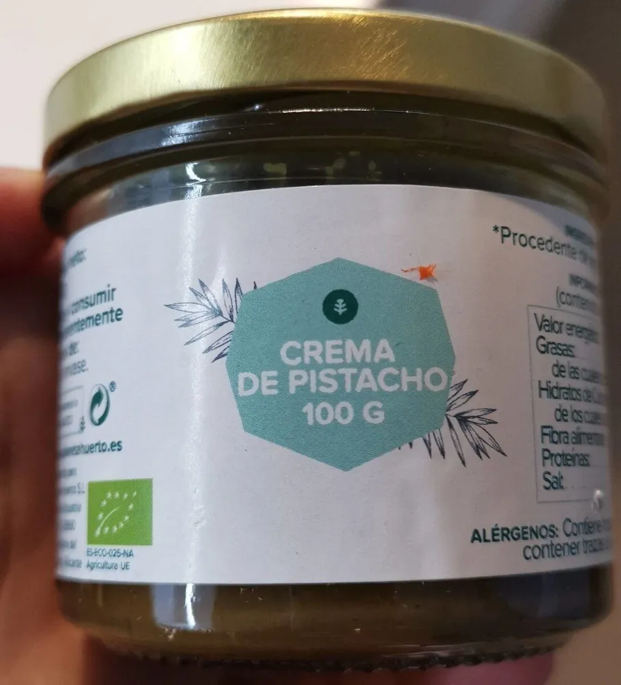 Crema de pistachos