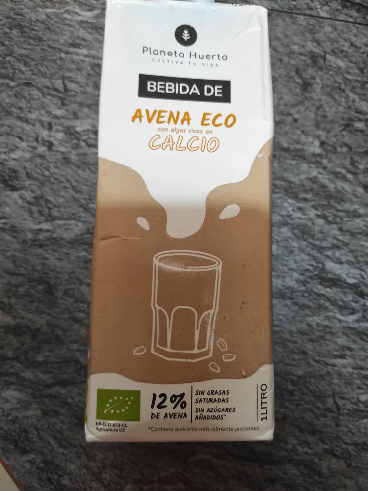 Bebida de avena eco calcio