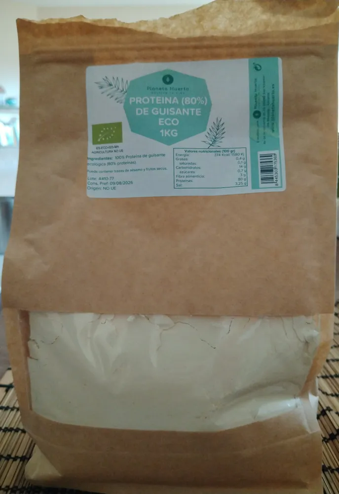Proteína (80%) de guisante ECO 1KG