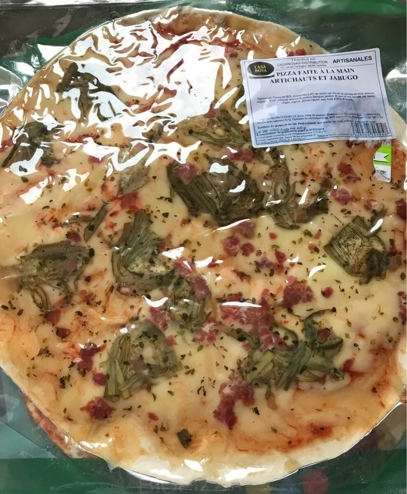 Pizza artichauts et jabugo