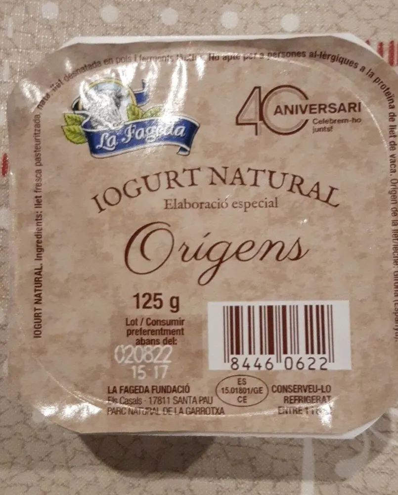 Iogurt natural origens