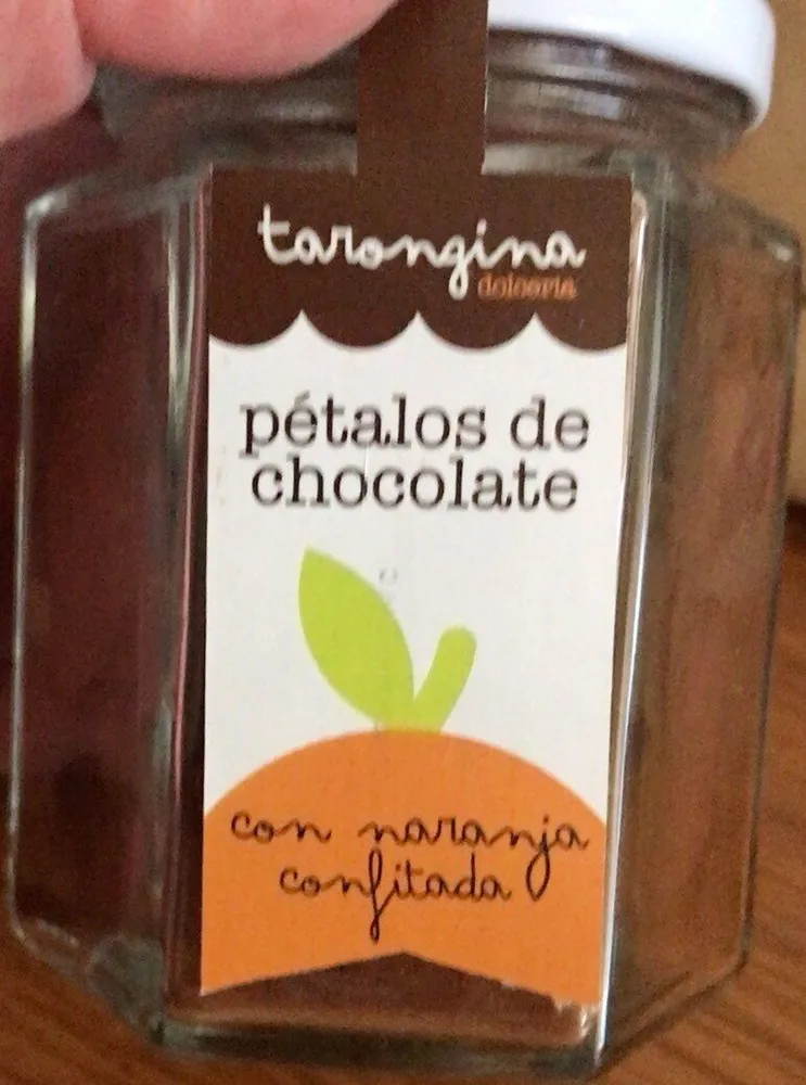 Petalos de chocolate