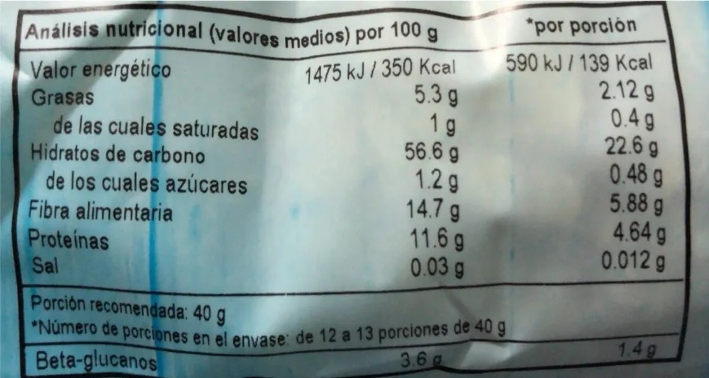 Copos de Avena Integral