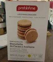 Biscuit de cacao y avellana