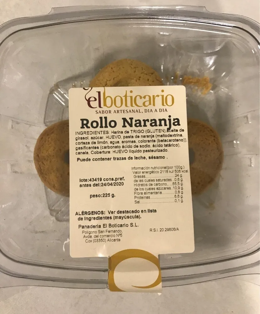 Rollos de naranja