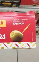 Aceitunas verdes rellena de anchoa
