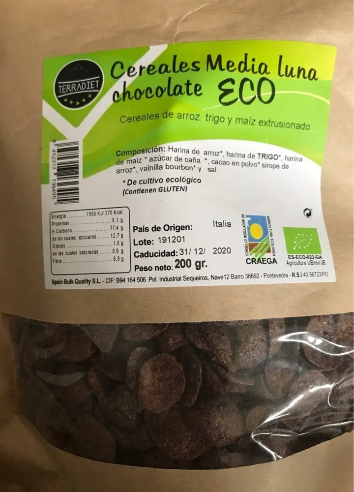 Cereales media luna chocolate ECO