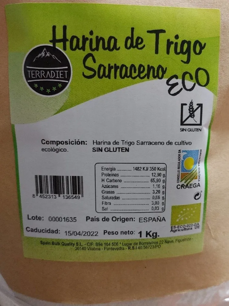 Harina de trigo sarraceno
