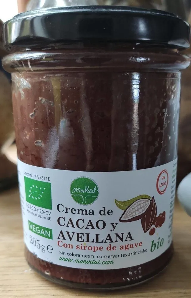 Crema de cacao y avellana
