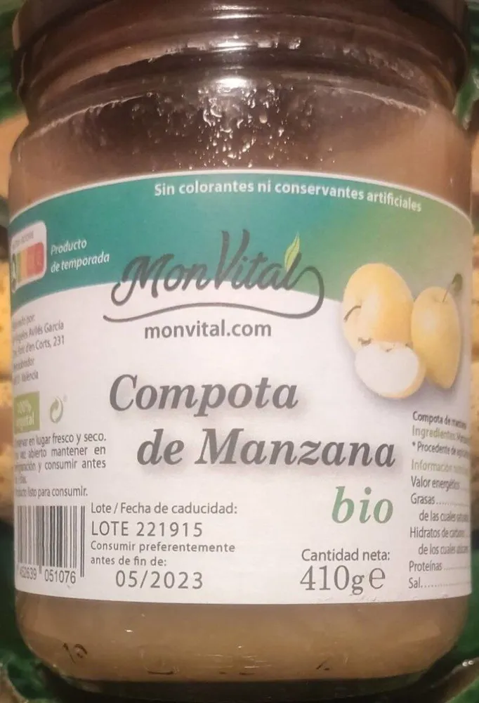 Compota de manzana