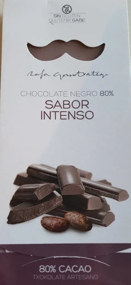 Chocolate negro 80%