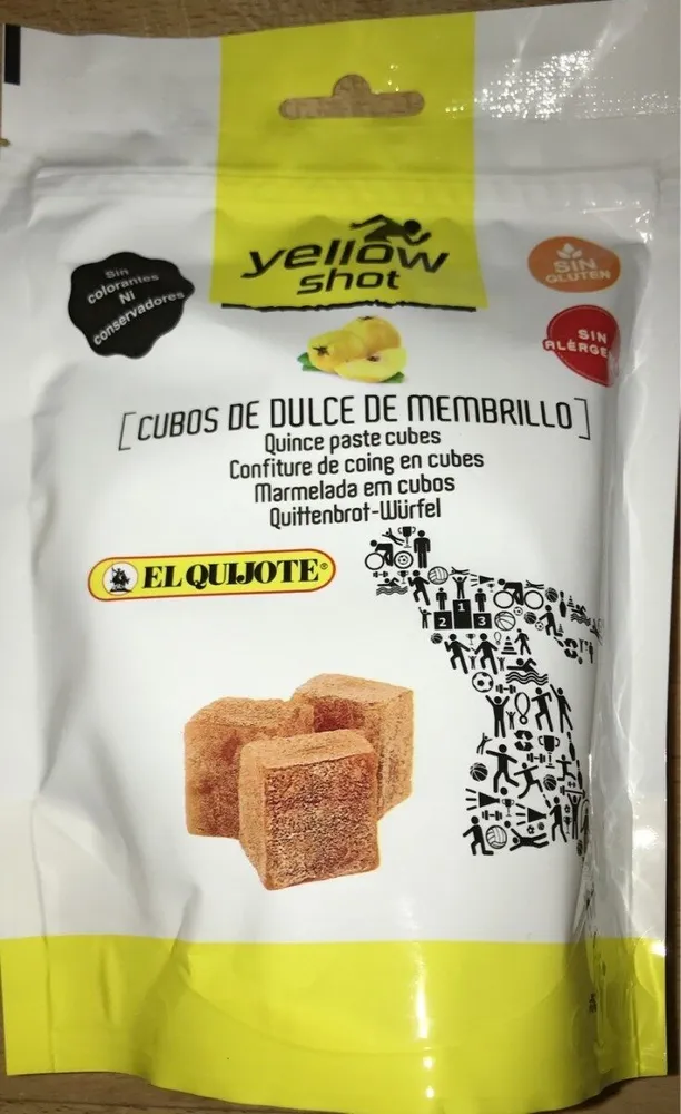 Cubos de dulce de membrillo