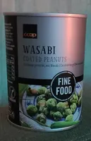 Wasabi coated peanuts
