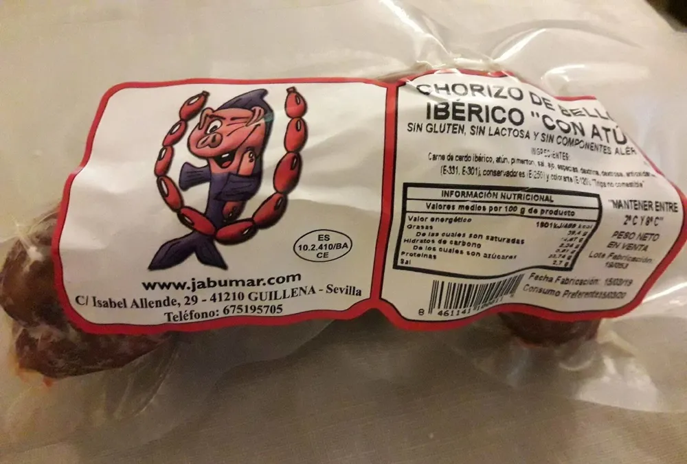 Chorizo de bellota ibérico con atun