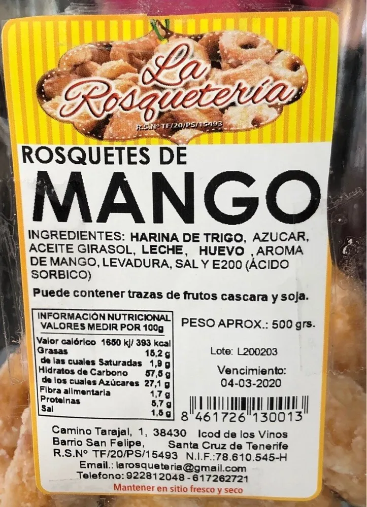 Rosquetes de Mango