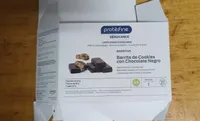 Barritas de Cookies con chocolate negro