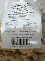Bizcocho pan de almendras y pasas