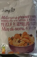 Mélange de graines et raisins