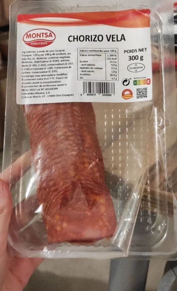 Chorizo Vela