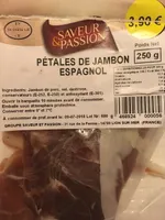 Pétales de jambon espagnol