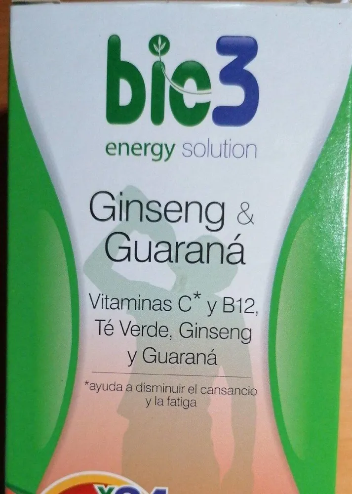 Vitaminas C y B12, té verde, ginseng y guaraná