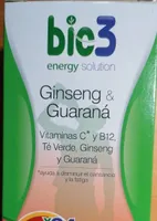 Vitaminas C y B12, té verde, ginseng y guaraná