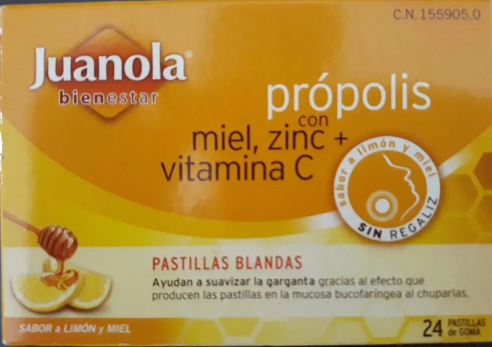 Pastillas própolis