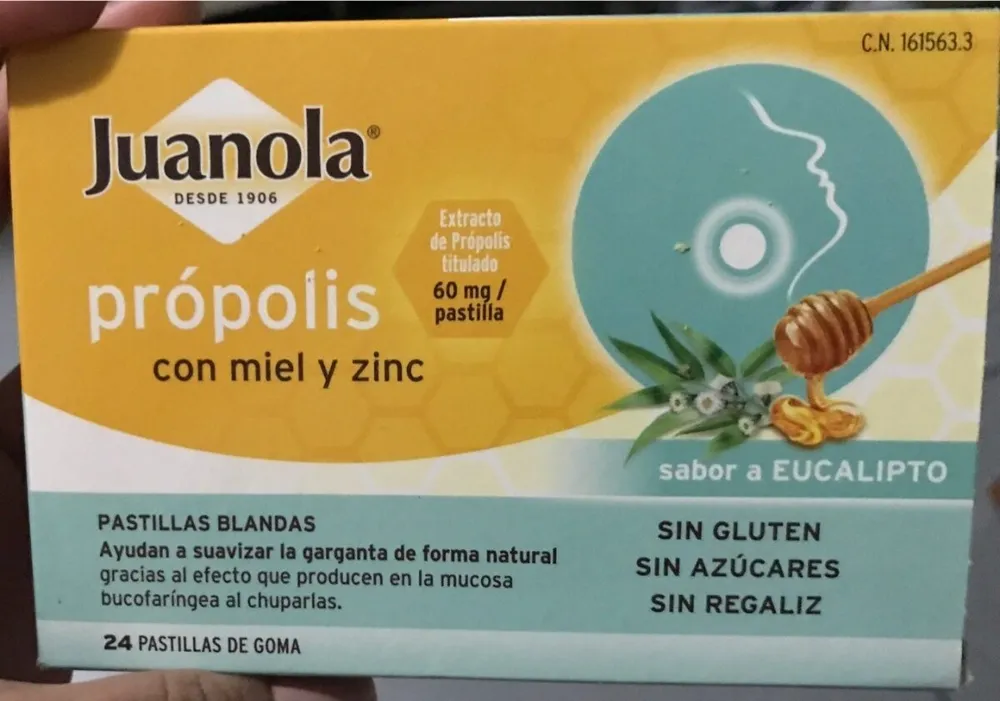 Propólis con miel y zinc sabor eucalipto