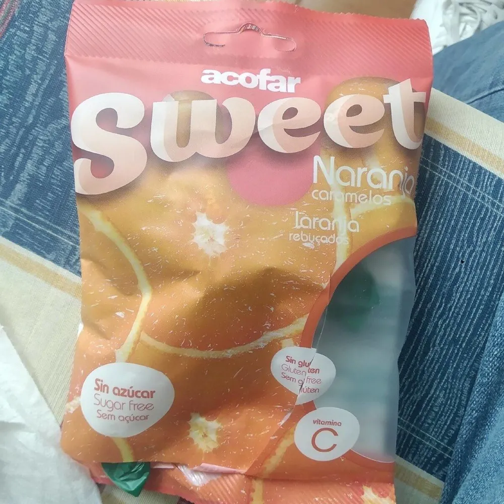 Sweet  naranja caramelos