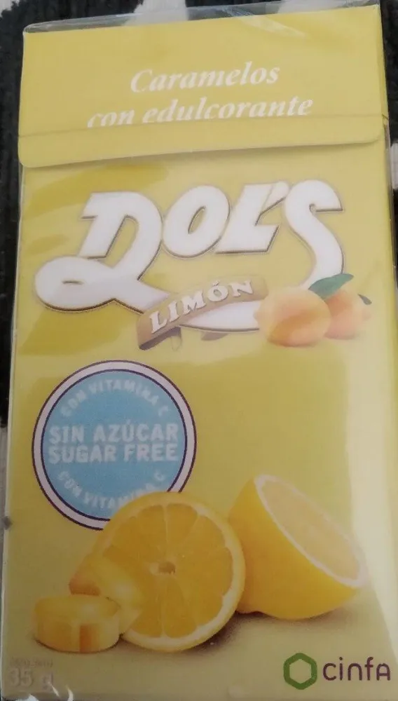 Caramelos limón con edulcorantes