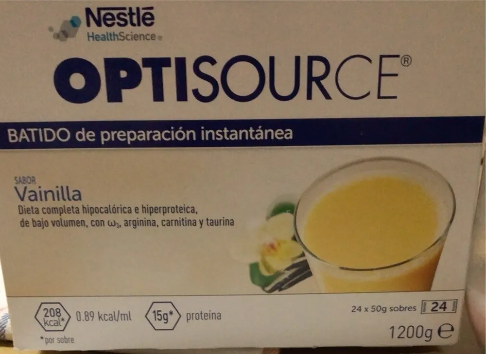 Optisource batido de vainilla