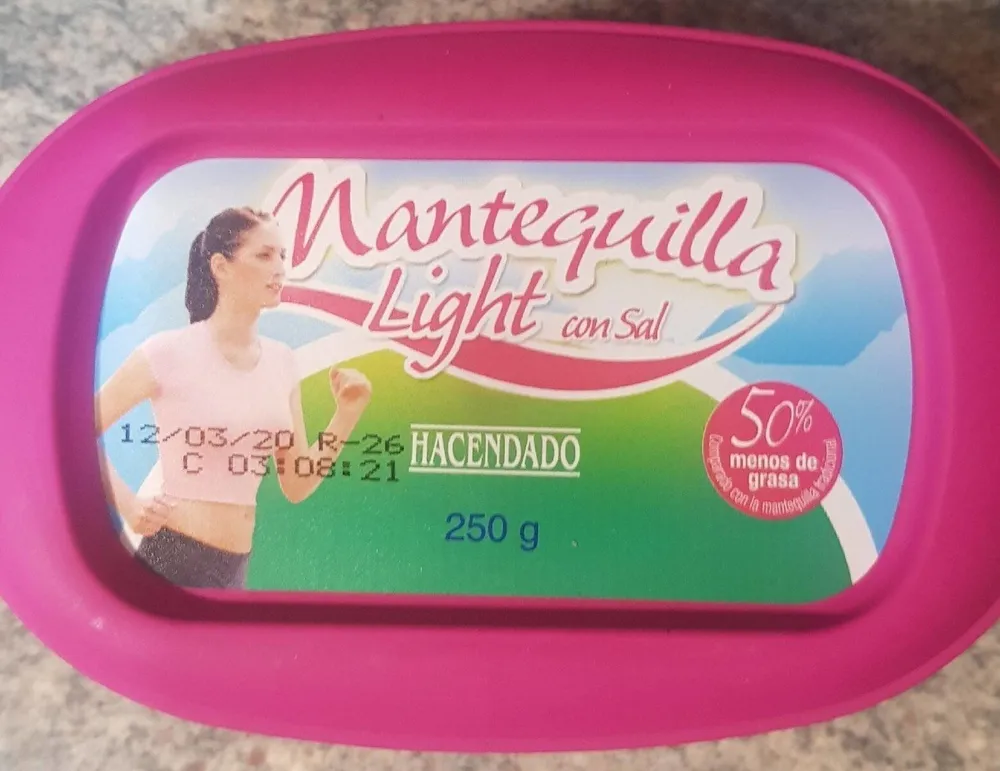 Mantequilla light con sal