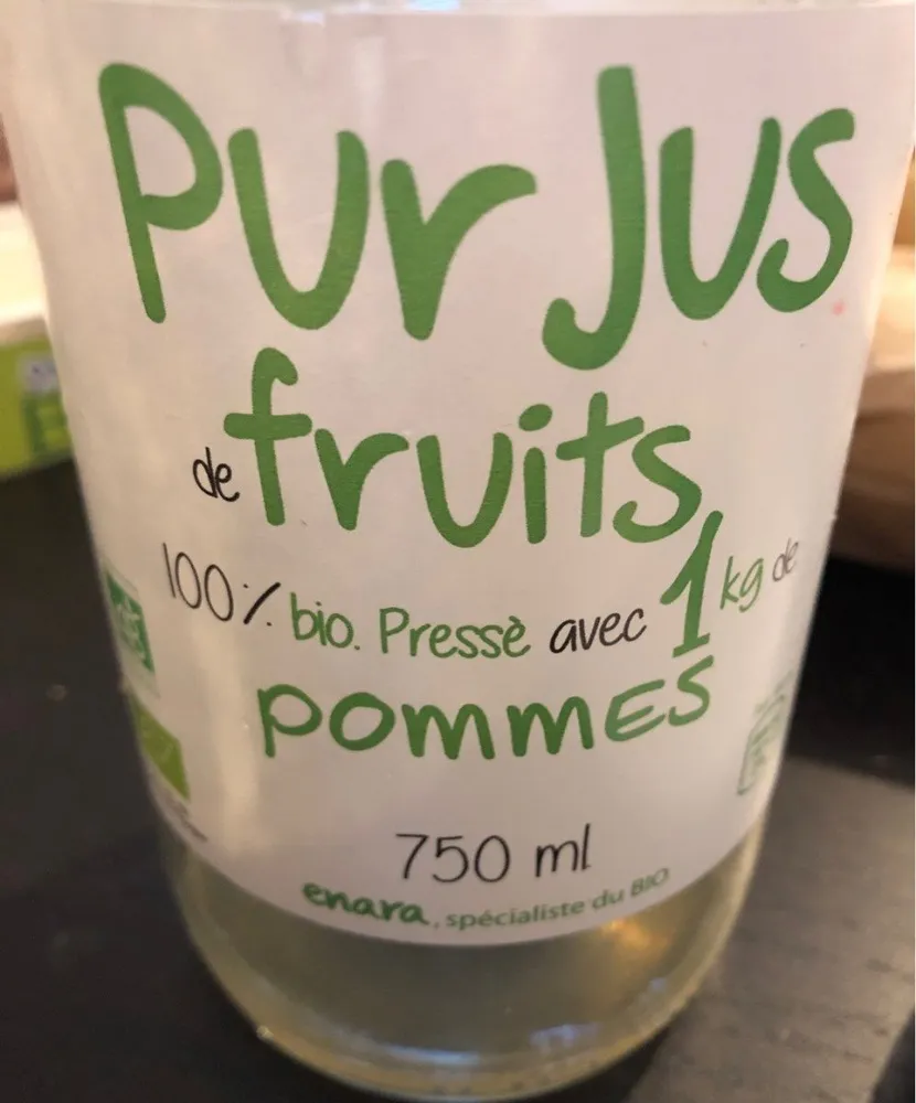 Pur jus de fruits pommes