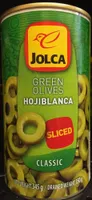 Aceitunas verdes en rodajas clásicas