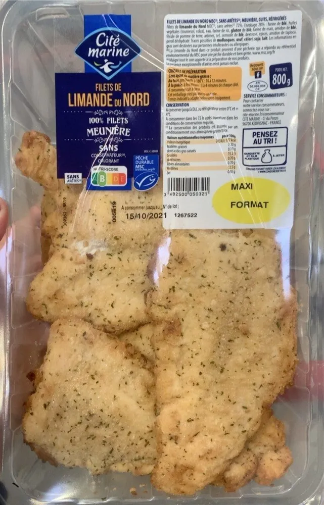Filets de limande meunière