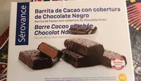 Barre cacao enrobée de chocolat noir