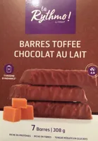 Barres toffe chocolat au lait