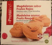 Magdalenas sabor frutos rojos