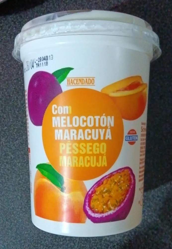 Yogur cremoso melocotón y maracuyá