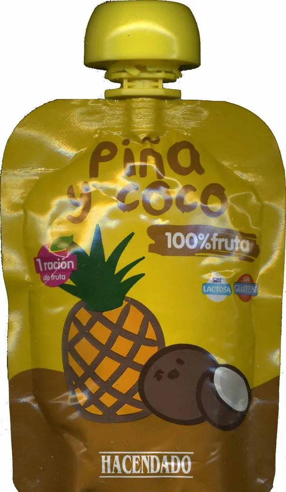 Puré de frutas piña y coco