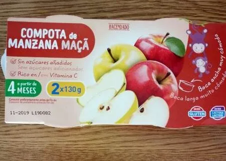Compota de manzana