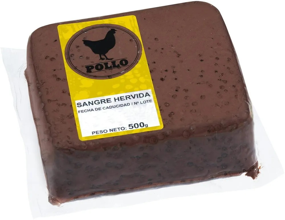 Sangre hervida de pollo