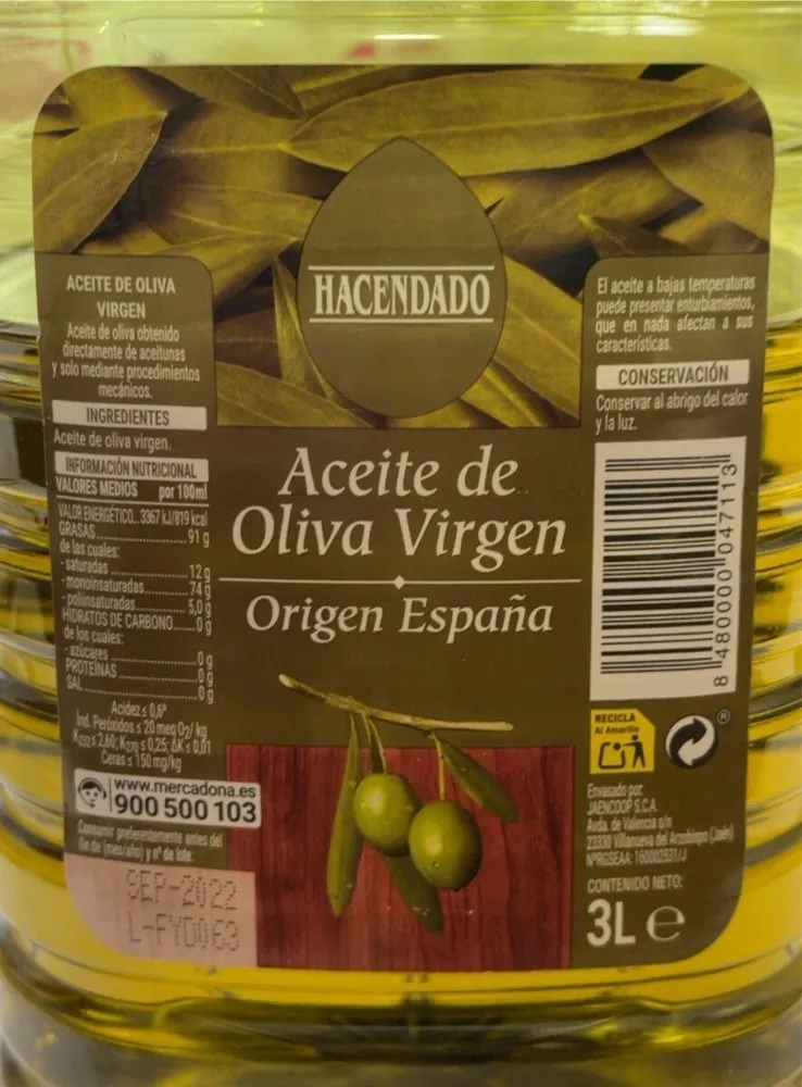 Aceite de Oliva Virgen