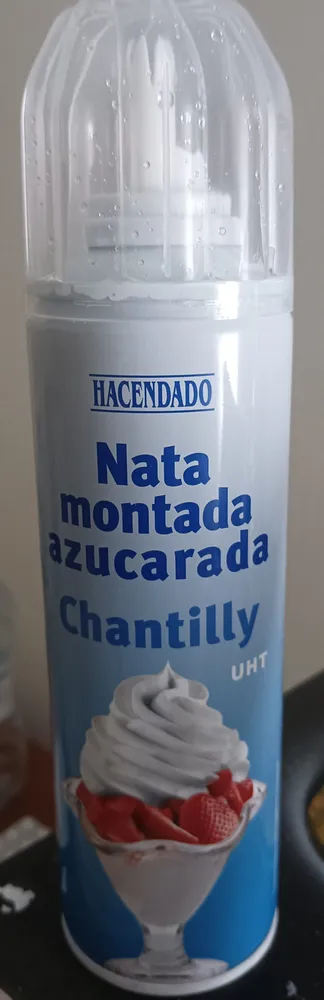Nata montada azucarada chantilly