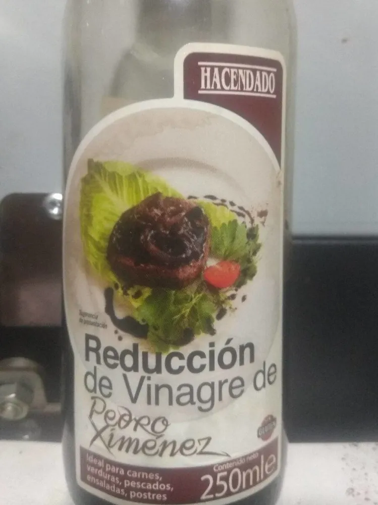 Reducción de vinagre de pedro ximenez